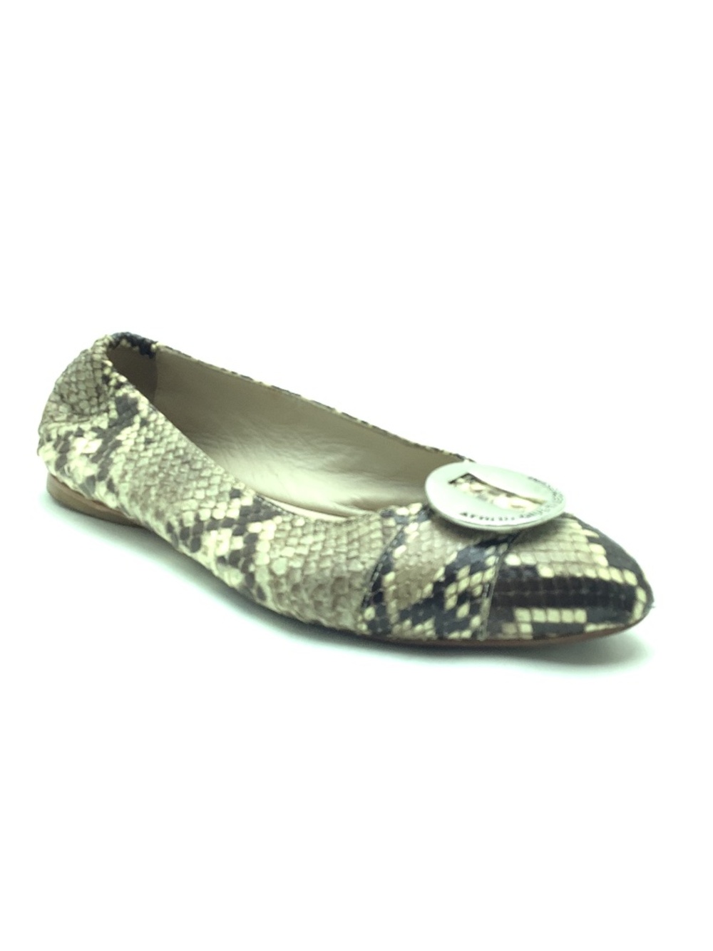 Attilio Giusti Leombruni Snakeskin Flats Size: 38/ US 8